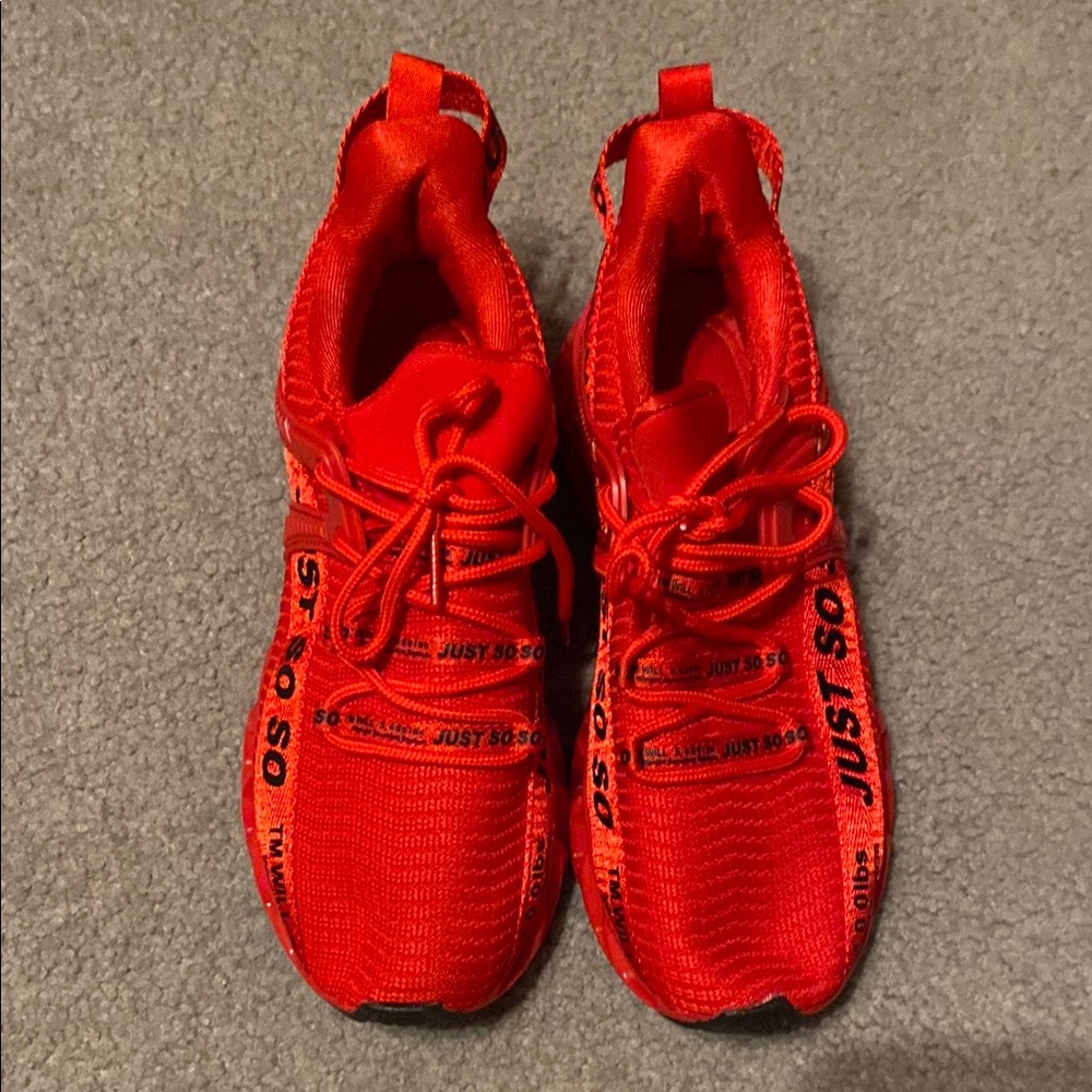 Just So So Red Sneakers